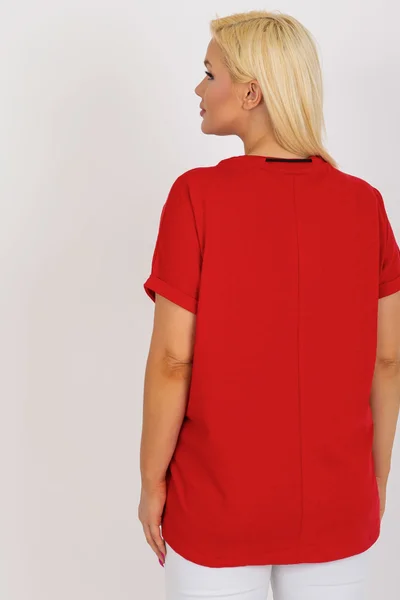 Dámské červené tričko univerzální velikost FPrice