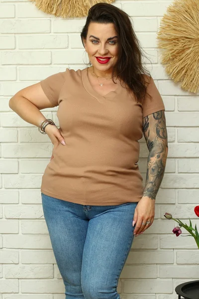 Dámská halenka plus size model 56472 Karko