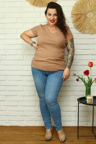 Dámská halenka plus size model 56472 Karko