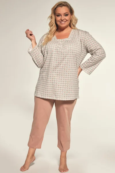 Komfortní dámské pyžamo pro plnoštíhlé Cornette