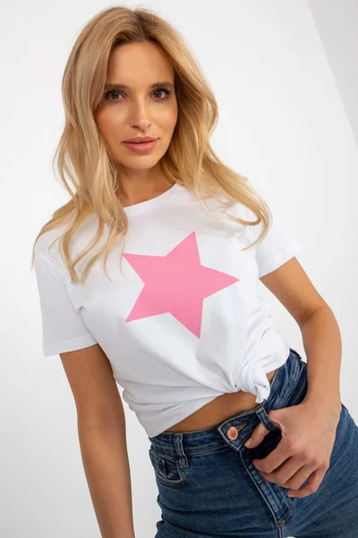 Dámské bílé tričko STAR FPrice