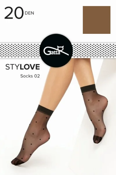 Dámské silonkové ponožky v tělové barvě Gatta