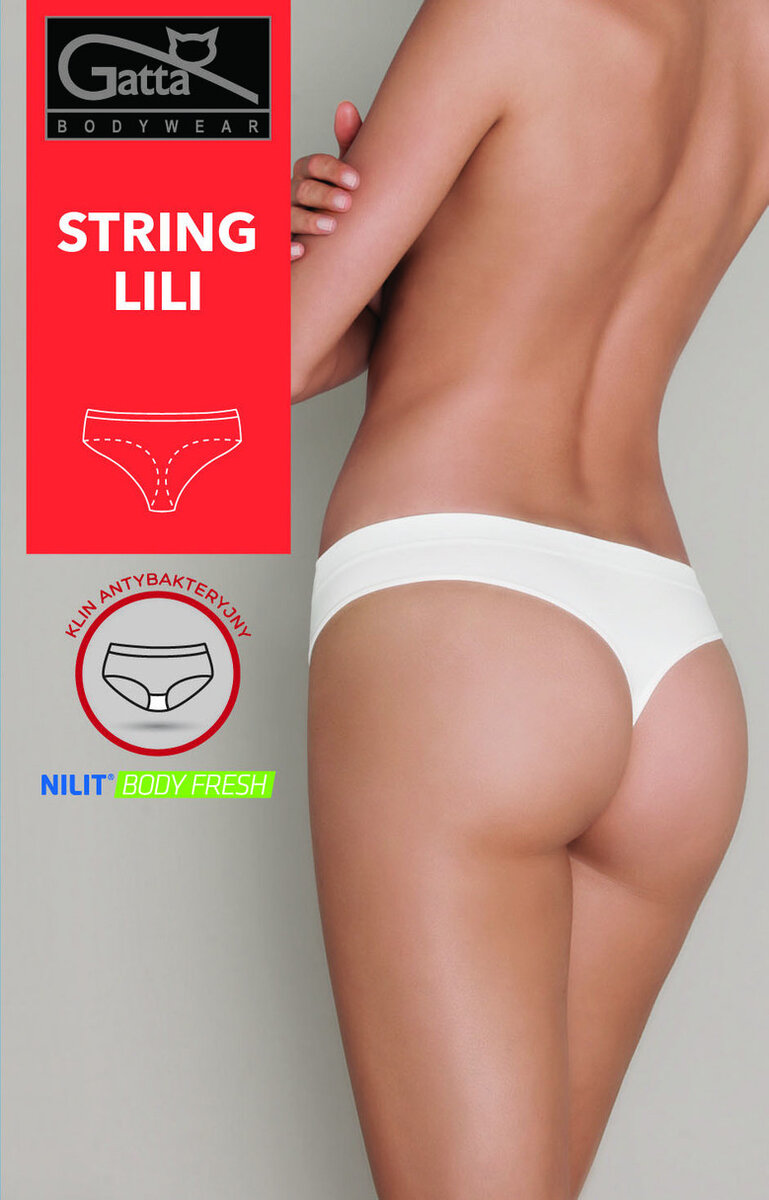 Dámské kalhotky string Lili GATTA BODYWEAR, bílá M i170_0041648S3705