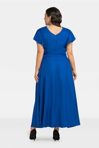 Elegantní Plus Size Šaty s Rozparkem Karko