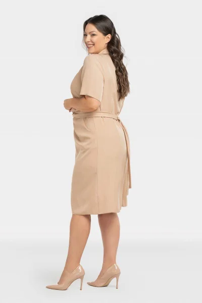 Elegantní plus size šaty Kyoto s kapsami Karko