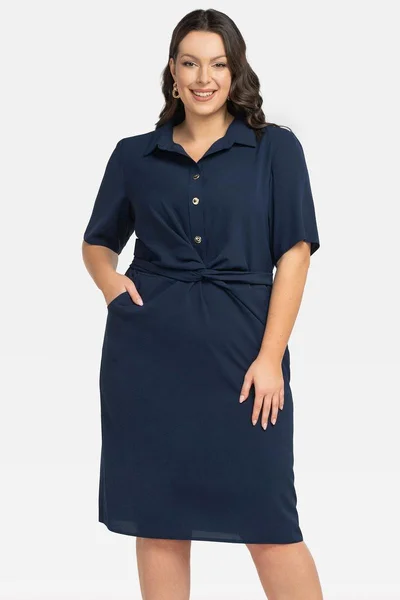 Elegantní dámské šaty Kyoto plus size Karko