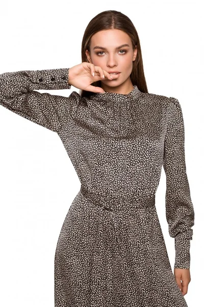 Dámské  Maxi šaty s leopardím vzorem - model 52400
