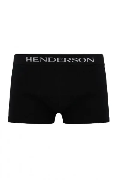 Černé bavlněné pánské boxerky Henderson