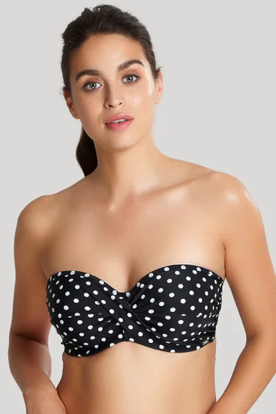 Plavkový top Anya Spot Bandeau Bikini černý