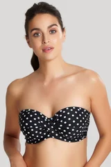 Plavkový top Anya Spot Bandeau Bikini černý