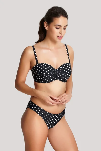 Plavkový top Anya Spot Bandeau Bikini černý