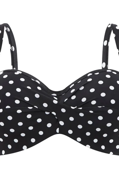 Plavkový top Anya Spot Bandeau Bikini černý