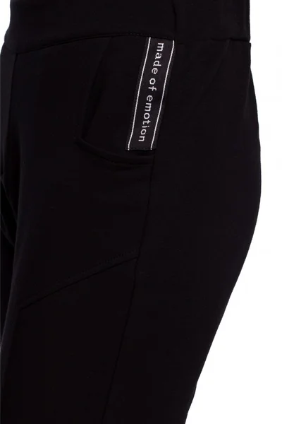 Dámské černé kalhoty s dělenými nohavicemi - Moe