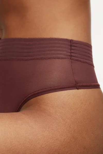 Dámská tanga Triumph Sheer Highwaist - Hnědá