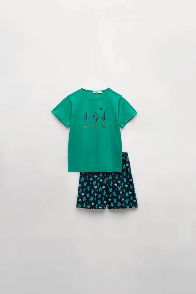 Vamp - Dětské pyžamo s potiskem kaktusů V940 - Vamp (zelený papoušek)