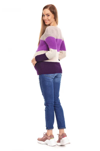 Těhotenský svetr s pruhy PeeKaBoo 132023