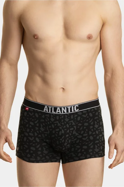 Bavlněné vzorované pánské boxerky 3ks Atlantic