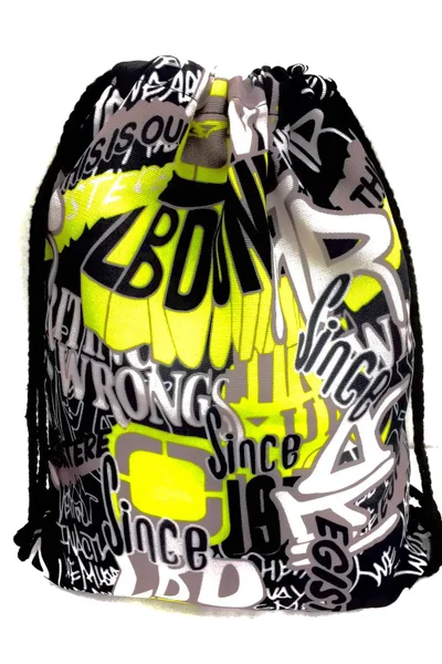 Černo-zelená taška - sáček Bruno Rossi W-119