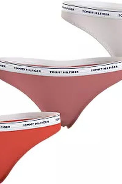 Bavlněná dámská tanga sada 3ks Tommy Hilfiger