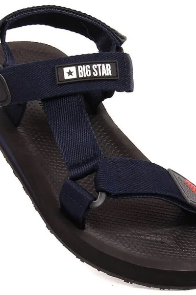 Černé dámské páskové sandály ve sportovním stylu Big Star