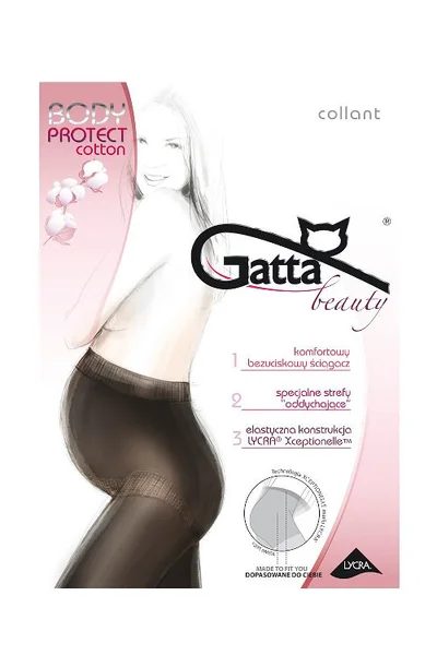 Dámské punčochové kalhoty Gatta Body Protect Cotton nero/czarny