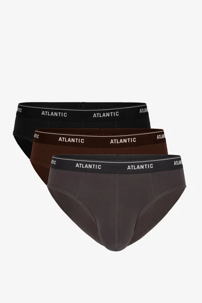 Pánské bavlněné slipy 3ks Atlantic