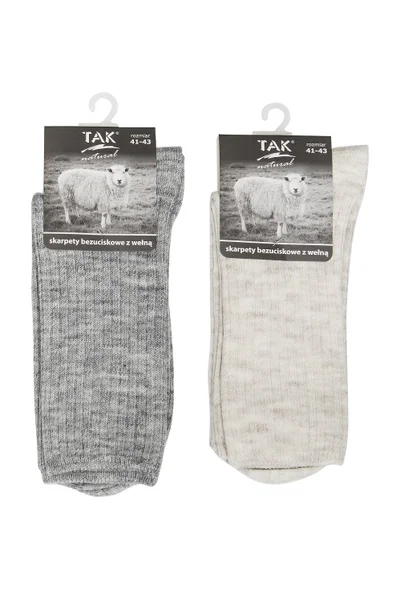 Pánské netlačící ponožky Tak Natural Wool Y832