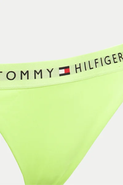 Neonově žluté dámské plavkové kalhotky Tommy Hilfiger