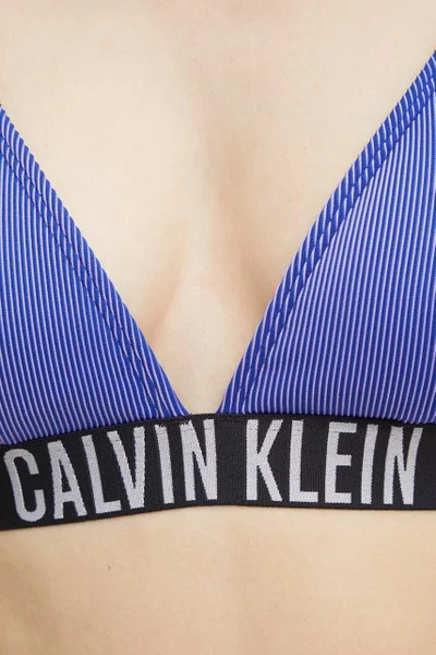 Modrá plavková trojúhelníková podprsenka Calvin Klein