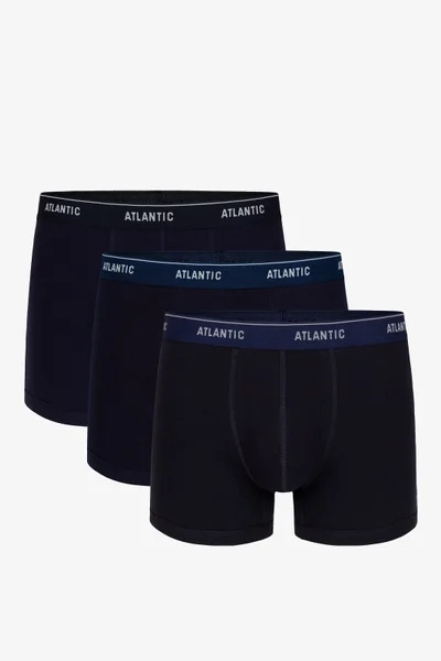 Klasické pánské žebrované boxerky 3ks Atlantic