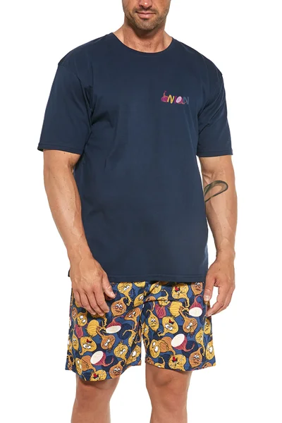 Pánské vzorované pyžamo se šortkami Cornette