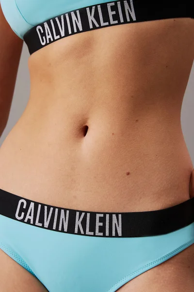 Calvin Klein dámské plavkové kalhotky modré INTENSE POWER