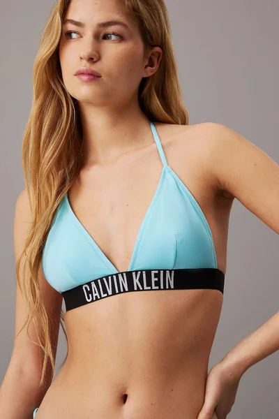 Modrá trojúhelníková plavková podprsenka Calvin Klein