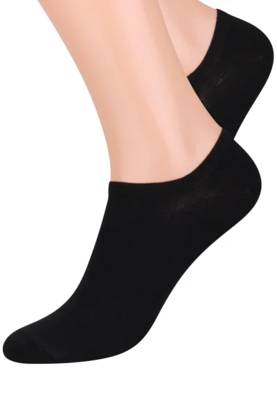 Hladké dámské bavlněné ponožky PV545 Steven