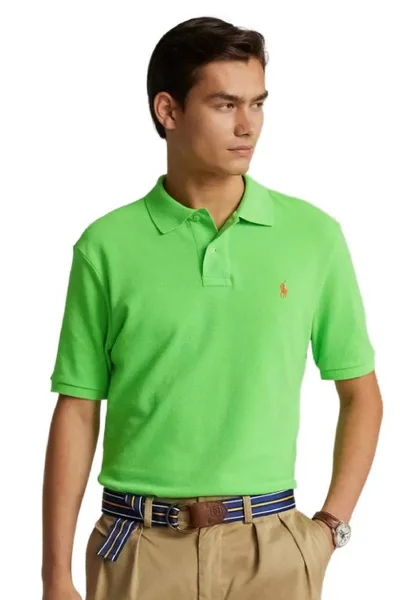 Módní pánské polo tričko v zelené barvě Ralph Lauren