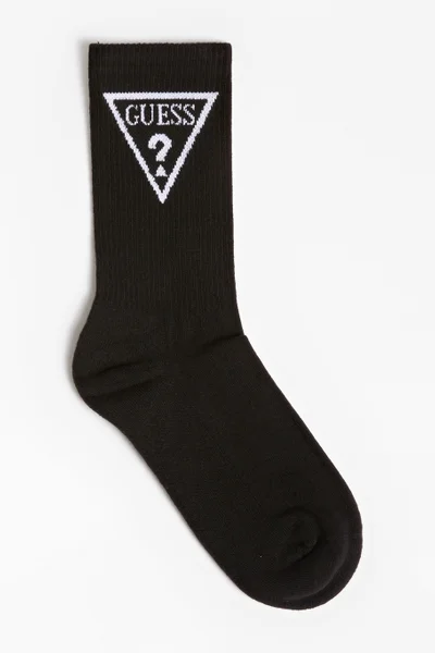 Černé ponožky s logem Guess O0BY08ZZ00I