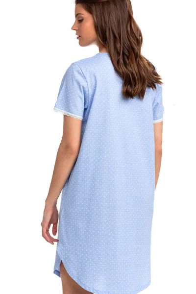 Modrá pohodlná dámská noční košile Vamp 14381