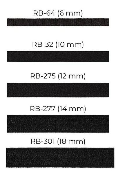 Tradiční látková ramínka Julimex 14mm RB 276,277