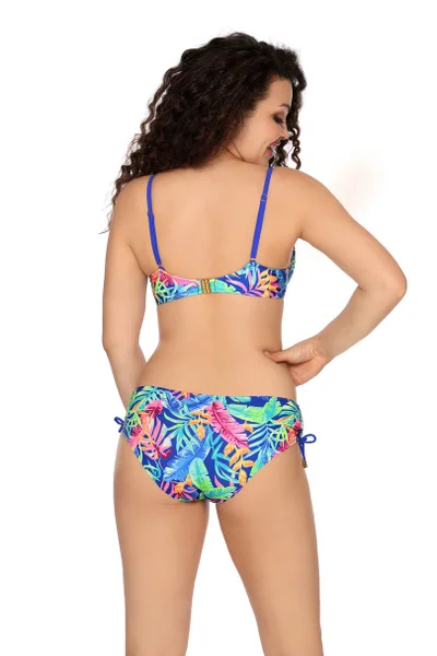 Modré vzorované bikiny kalhotky AVA SWIMWEAR