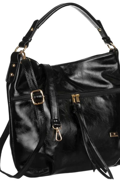 Dámská koženková kabelka v černé barvě FPrice