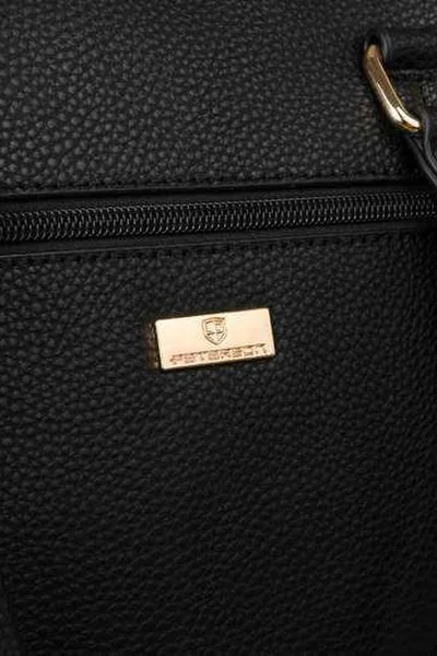Dámská koženková kabelka do ruky v černé barvě FPrice