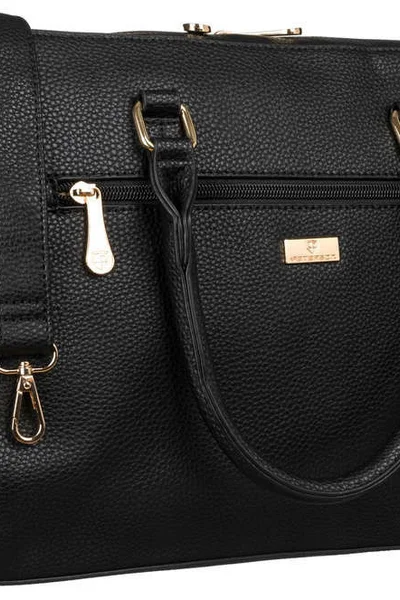 Dámská koženková kabelka do ruky v černé barvě FPrice