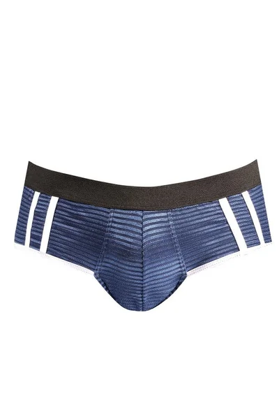 Pánské slipy otevřené Naval Jock Bikini - Anais (modrá)
