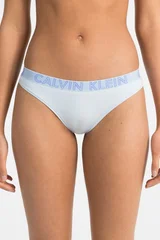 Dámské modrá tanga Calvin Klein QD3636E-TDX