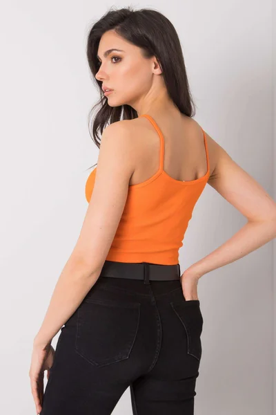 Oranžový crop top RUE PARIS