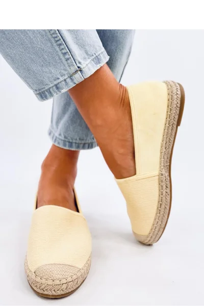 Pastelově žluté dámské espadrilky Inello