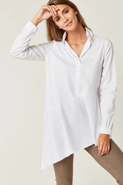 Asymetrická dámská košile s límečkem FPrice