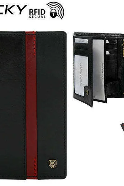 Černá pánská peněženka z kůže FPrice
