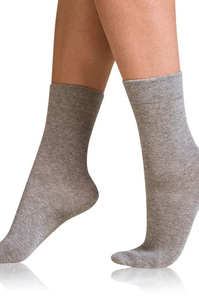 Dámské vysoké bavlněné ponožky Bellinda šedé