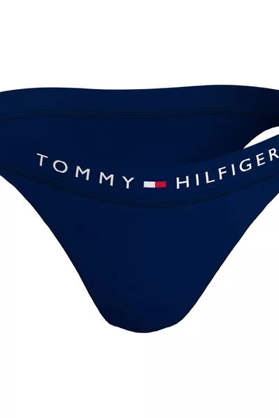 Černé dámské plavkové kalhotky na zavazování Tommy Hilfiger